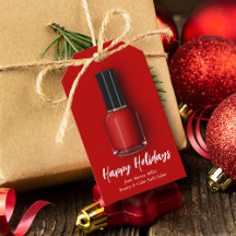 Red Nail Polnischer Happy Holidays Custom Beauty S