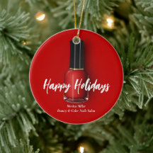 Red Nail Polnischer Happy Holidays Custom Beauty S