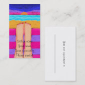 Red Nails in der Sunset Business Card Terminkarte (Vorne/Hinten)