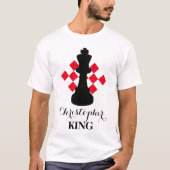 Red Name Schach Lover T - Shirt (Vorderseite)