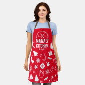 Red Nana Kitchen Weihnachtsgeschenk Weihnachten Ba Schürze (Getragen)