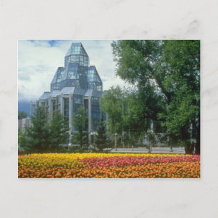 Red National Art Gallery, Ottawa, Kanada Blume Postkarte