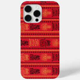 Red Native Pattern Ethnic Stamm Boho Kultur Case-Mate iPhone Hülle