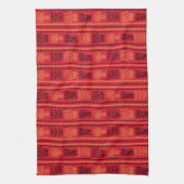 Red Native Pattern Ethnic Stamm Boho Kultur Geschirrtuch (Vertikal)