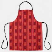 Red Native Pattern Ethnic Stamm Boho Kultur Schürze (Vorderseite)