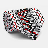 Red Native Sun and Rain Krawatte (Gerollt)