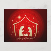 Red Nativity Frohe Weihnachten (Vorderseite)