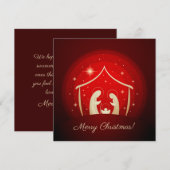 Red Nativity Frohe Weihnachten (Vorne/Hinten)