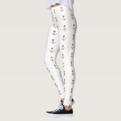 Red Nautic Anchors Leggings (Links)