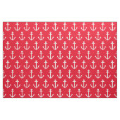 Red Nautic Anchors Stoff (Fat Quarter (45,7 x 55,9 cm))