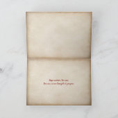 Red nautical anker denken Sie Karte (Innenseite)