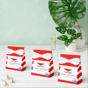 Red Nautical Blue Crab Baby Dusche Geschenkschachtel