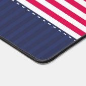 Red Navy Blue Nautic Anchor Design Individuelle Na Schreibtischunterlage (Ecke)