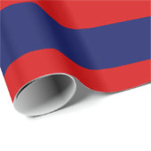 Red, Navy Blue XL Stripes Muster V Geschenkpapier (Rolleneckpunkt)