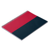 Red & Navy CUSTOM Notizblock (Linke Seite)