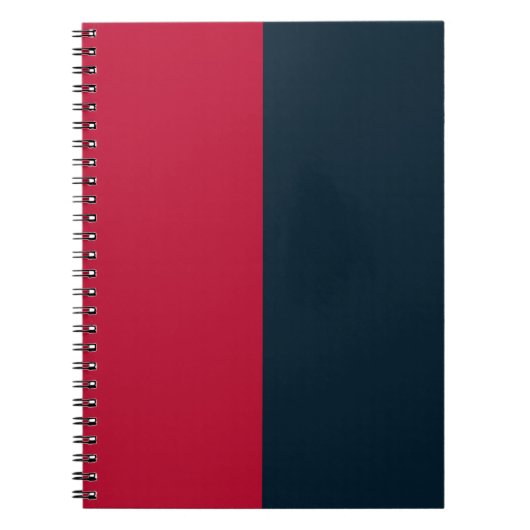 Red & Navy CUSTOM Notizblock (Vorderseite)