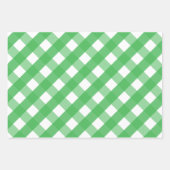 Red Navy Green Big Gingham Gift Wrap Sheets Geschenkpapier Set (Vorderseite 3)