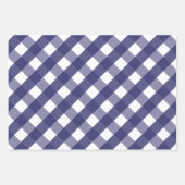 Red Navy Green Big Gingham Gift Wrap Sheets Geschenkpapier Set (Vorderseite)