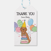 Red Neapolitan Mastiff Birthday Favor Geschenketik