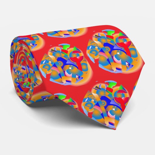 Red neck tie krawatte (Gerollt)