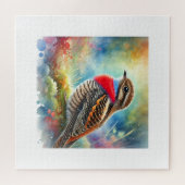 Red Necked Nightjar 270624AREF111 - Watercolor Puzzle (Horizontal)