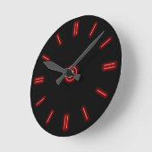 Red Neon Clock Runde Wanduhr (Winkel)