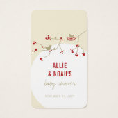 Red Nesting Birds Family Baby Shooting DIY Geschen (Vorderseite)