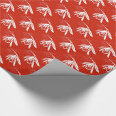 "Red Net Fly" Geschenkpapier (Ecke)
