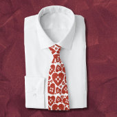 Red New Mexico Zia Heart Krawatte