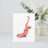 Red Newt Postkarte (Stehend Vorderseite)