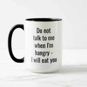 Red nicht lustig mit mir Familien Humor Heiße Scho Tasse
