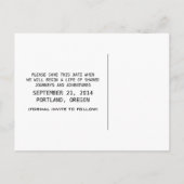 Red Niedlich Gamer Save the Date Postcard Ankündigungspostkarte (Rückseite)