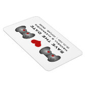 Red Niedlich Gamer Speichern Sie das Date Magnet (Rechte Seite)