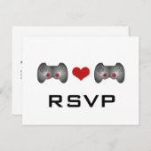 Red Niedlich Gamer UAWG Postcard Einladungspostkarte (Vorne/Hinten)