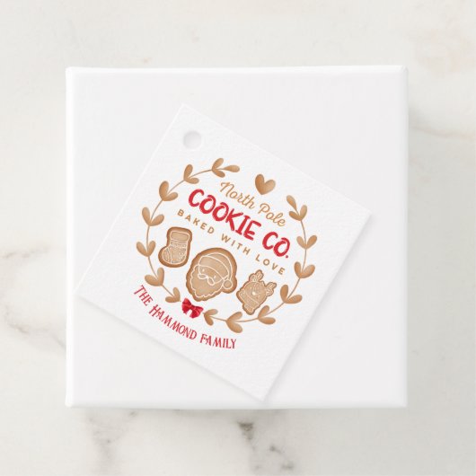 Red Niedlich Gingerbrot Weihnachtskekse Austausch Geschenkanhänger (Beispiel)