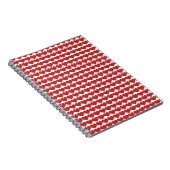 Red Niedlich Hearts Pattern Notebook Notizblock (Rechte Seite)