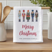 Red Niedlich Nutcracker Frohe Weihnachten Geschirrtuch