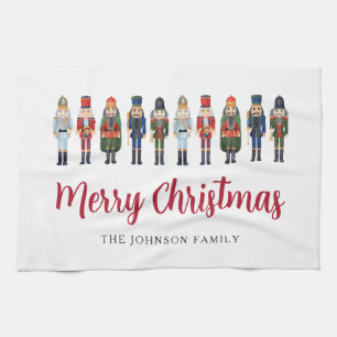 Red Niedlich Nutcracker Frohe Weihnachten Geschirrtuch