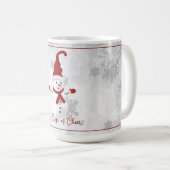 Red Niedlich Snowman Holiday Tasse (VorderseiteRechts)