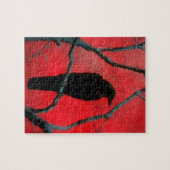 Red Night Crow Puzzle (Horizontal)