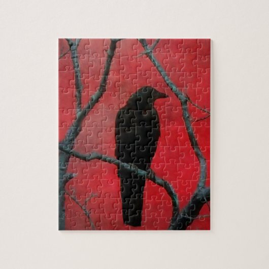 Red Night Crow Puzzle (Vertikal)