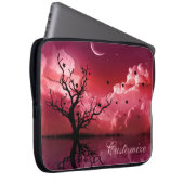 Red Night Sky Reflektionen Landschaftlicher Laptop Laptopschutzhülle (Vorne Rechts)