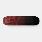 Red Nite Black Gradient Polygon swirl personalize Skateboard (Horizontal)