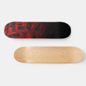 Red Nite Black Gradient Polygon swirl personalize Skateboard (Horizontal)