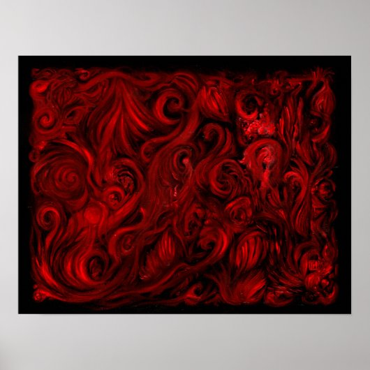 Red No. 5 Oil on Linen by Toby Mikle 2015 Poster (Vorne)