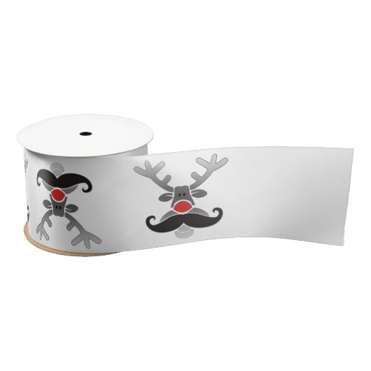 Red Noise mit Mustache + Ihre Idee Satinband (Spule)