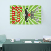 Red Noise Rudolph mit Mustache + Ihre Idee Banner (Messeveranstaltung)