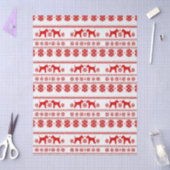 Red Nordic Airedale Terrier Dog Christmas Seidenpapier (Basteln)