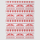 Red Nordic Airedale Terrier Dog Christmas Seidenpapier (Vorderseite)