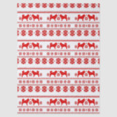 Red Nordic Malamute Dog Christmas Seidenpapier (Vorderseite)